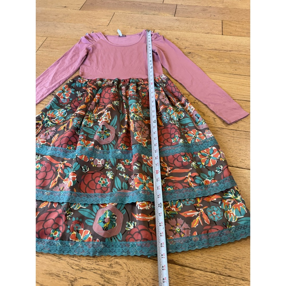 Matilda Jane You and Me‎ Girls Long Sleeve Floral Tiered Dress Size M (604) - Picture 3 of 8